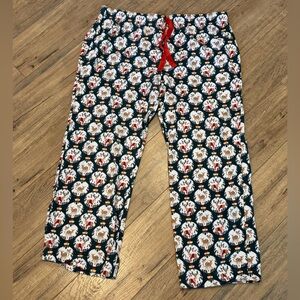 Vera Bradley Pajamas Womens XL Merry Mischief Holiday Deer Christmas Pajama Pant